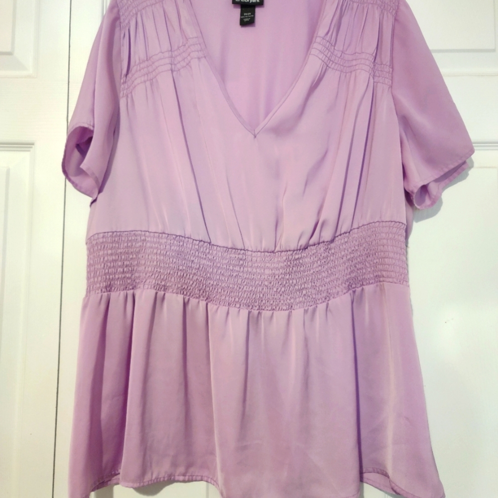 Lane Bryant Lilac Silky Blouse